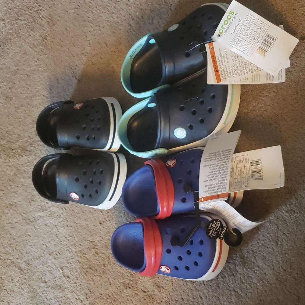 Bundle of 3 pairs of Brand New Crocs